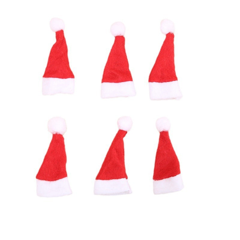 Christmas Decoration Supplies Mini Christmas Hat Non-woven Fabric Small Hat 4 7cm