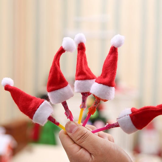 Christmas Decoration Supplies Mini Christmas Hat Non-woven Fabric Small Hat 4 7cm