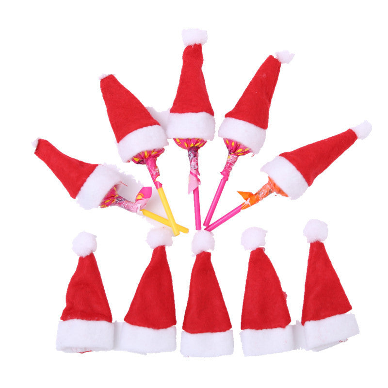 Christmas Decoration Supplies Mini Christmas Hat Non-woven Fabric Small Hat 4 7cm